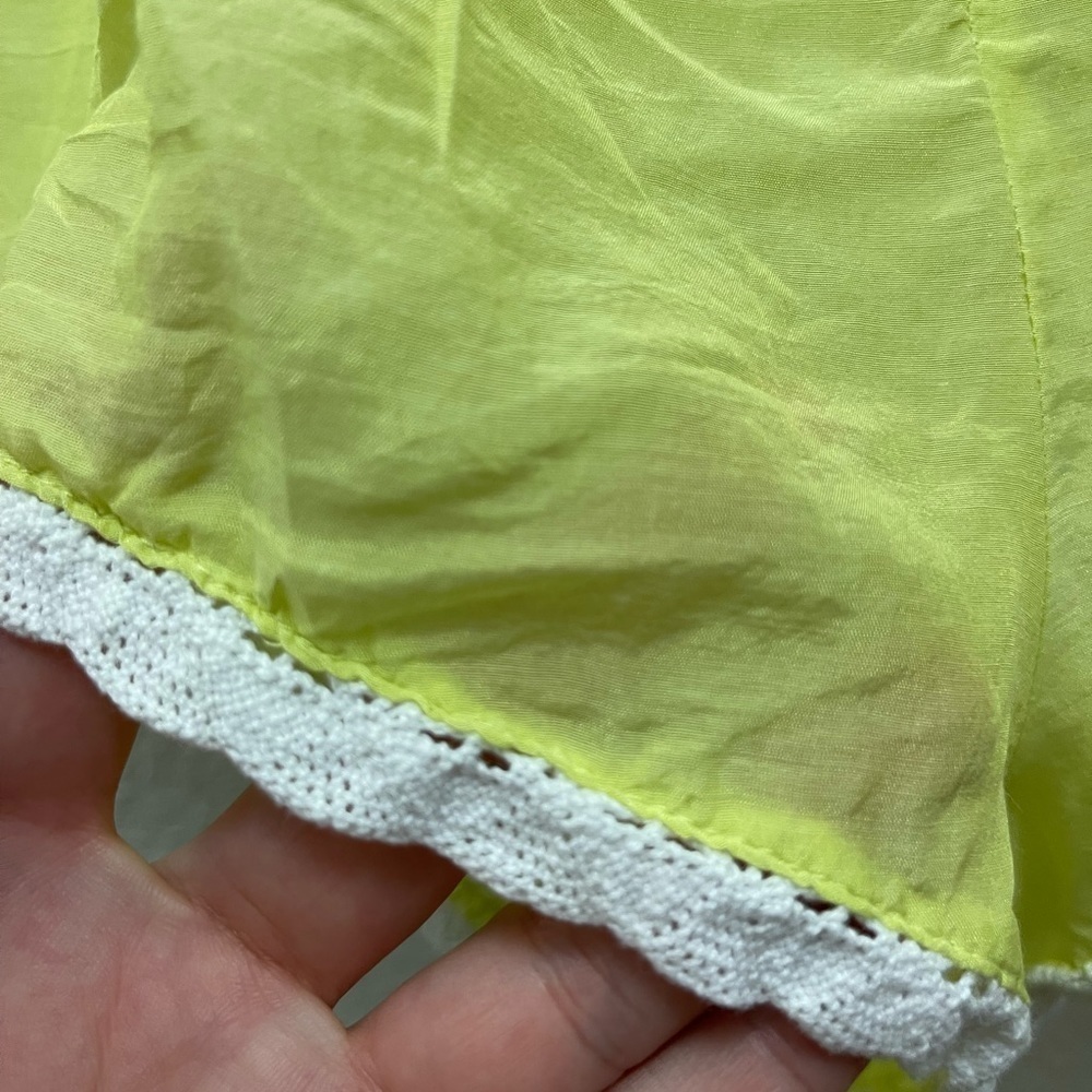 Calypso St. Barth chartreuse silk blend pajama shorts & tank top set - Picture 9 of 9